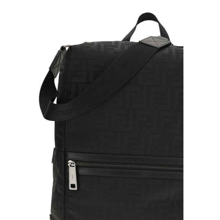 Fendi Black Nylon Backpack