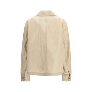 Ami Paris Beige Polyamide Trench Coat