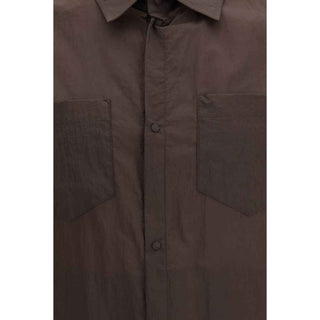 Herno Brown Polyamide Dress Shirt