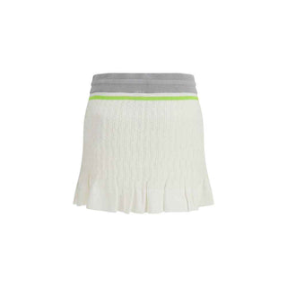 Casablanca White Cotton Mini Skirt