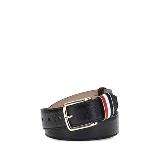 Thom Browne Black Calf Leather Bos Taurus Regular Belt