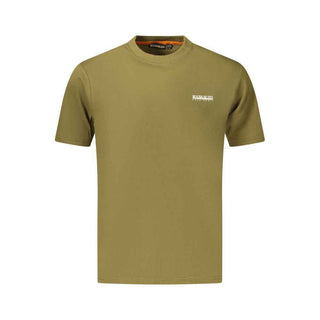 Napapijri Verde Cotton Men T-Shirt