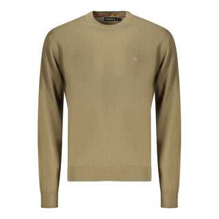 Napapijri Verde Cotton Men's Long-Sleeve Shirt