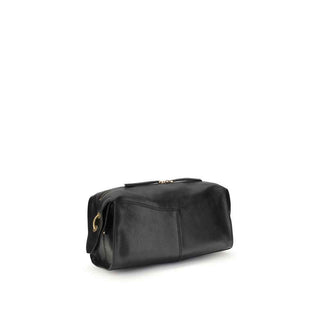 Balmain Black Calf Leather Bos Taurus Shoulder Bag