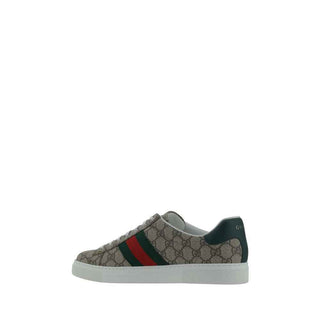 Gucci Beige Fabric Low Top Sneakers