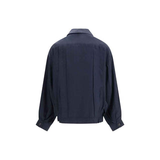 Prada Blue Silk Coat