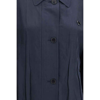 Prada Blue Silk Coat
