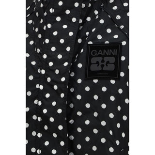 Ganni Black Recycled Polyamide Shell Jacket