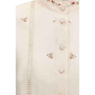 Zimmermann Beige Linen Pattern Shirt