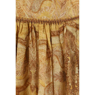 Zimmermann Bicolor Cotton Long Skirt