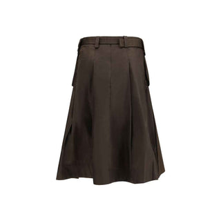 Ganni Brown Recycled Polyamide Long Skirt