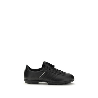 Y-3 Black Calf Leather Bos Taurus Athletic Sneakers