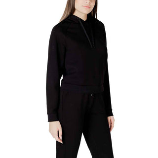 Armani Exchange Black Viscose Hoodie