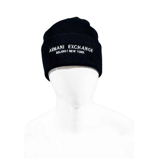 Armani Exchange Blue Polyester Cap (Baseball Hat)