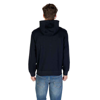Armani Exchange Blue Cotton Hoodie