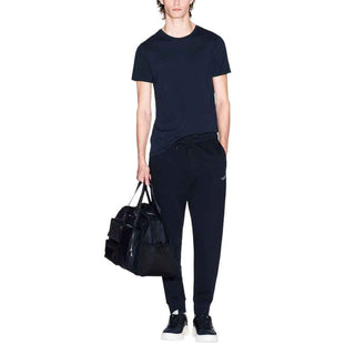 Armani Exchange Blue Cotton Joggers (Workout Pants)