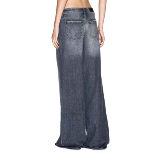 Armani Exchange Gray Cotton Relaxed Fit Jeans