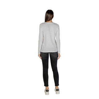 Armani Exchange White Cotton Long Sleeve T-Shirt
