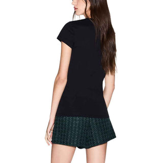 Armani Exchange Black Cotton T-Shirt