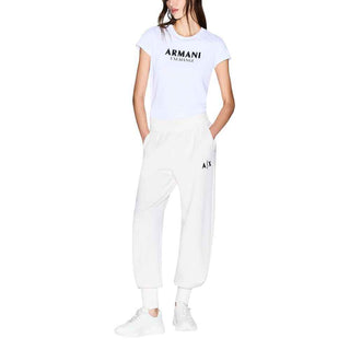 Armani Exchange White Cotton T-Shirt