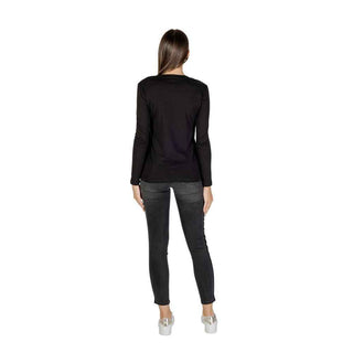 Armani Exchange Black Cotton Long Sleeve T-Shirt