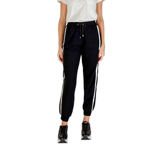 Liu Jo Black And White Cotton Joggers (Workout Pants)