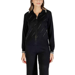 Liu Jo Black And White Viscose Cardigan