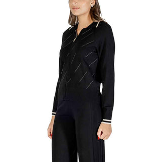 Liu Jo Black And White Viscose Cardigan