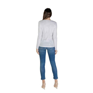 Liu Jo White Cotton Long Sleeve T-Shirt