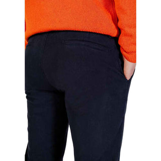 Borghese Blue Cotton Skinny Pants