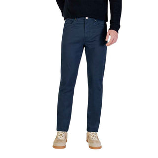 Borghese Blue Cotton Skinny Pants
