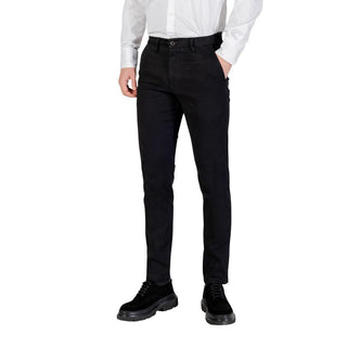 Borghese Black Cotton Skinny Pants