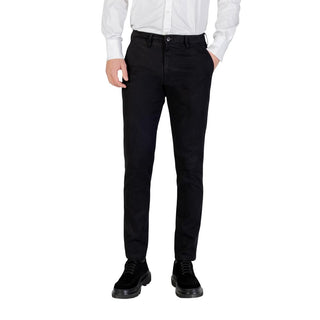 Borghese Black Cotton Skinny Pants