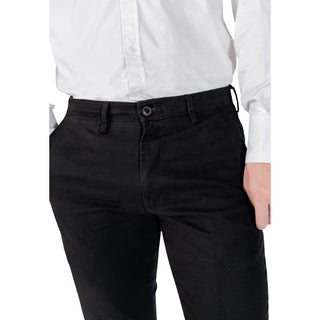 Borghese Black Cotton Skinny Pants