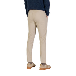 Borghese Beige Cotton Skinny Pants