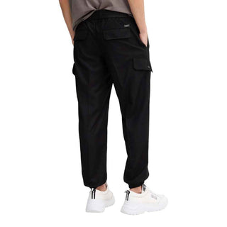 Armani Exchange Black Polyester Casual Pants