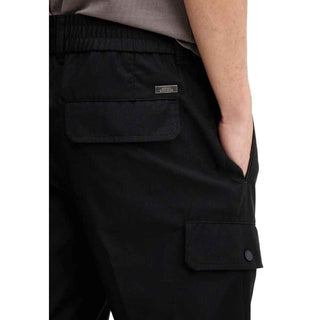 Armani Exchange Black Polyester Casual Pants