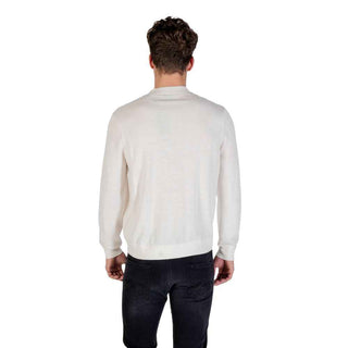 Armani Exchange White Marabou Sweatshirt