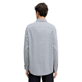 Armani Exchange Black And White Cotton Dress Shirt