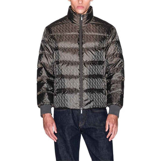 Armani Exchange Green Polyamide Coat