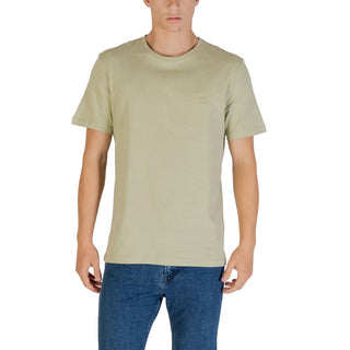 Hugo Boss Green Cotton T-Shirt