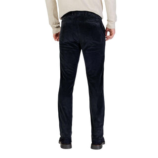 Borghese Blue Cotton Casual Pants
