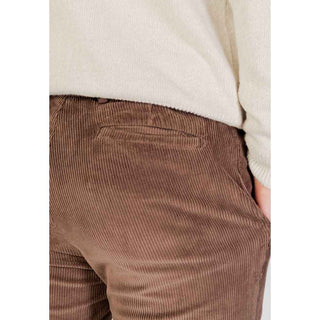 Borghese Brown Cotton Casual Pants