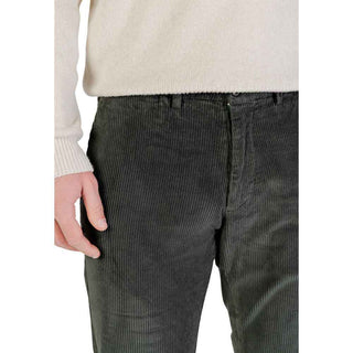 Borghese Green Cotton Casual Pants