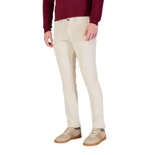 Borghese Beige Cotton Pants