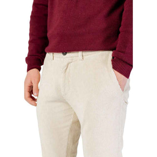 Borghese Beige Cotton Pants