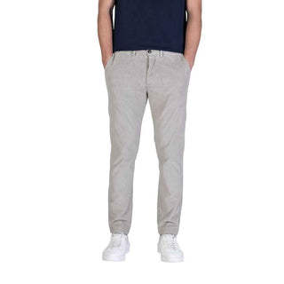 Borghese Gray Cotton Casual Pants