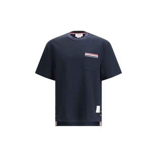 Thom Browne Blue Cotton T-Shirt