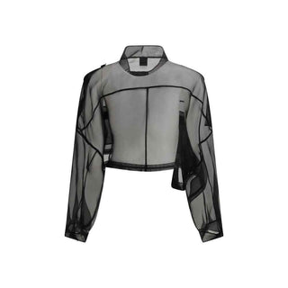 PINKO Black Silk Coat