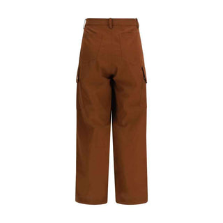 PINKO Brown Cotton Casual Pants